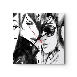 Nástenné hodiny - Znásobená krása - 30x30 cm
