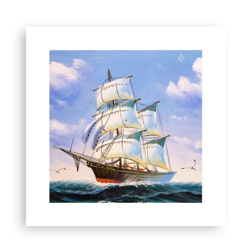 Plagát - Hrdo s vetrom - 30x30 cm