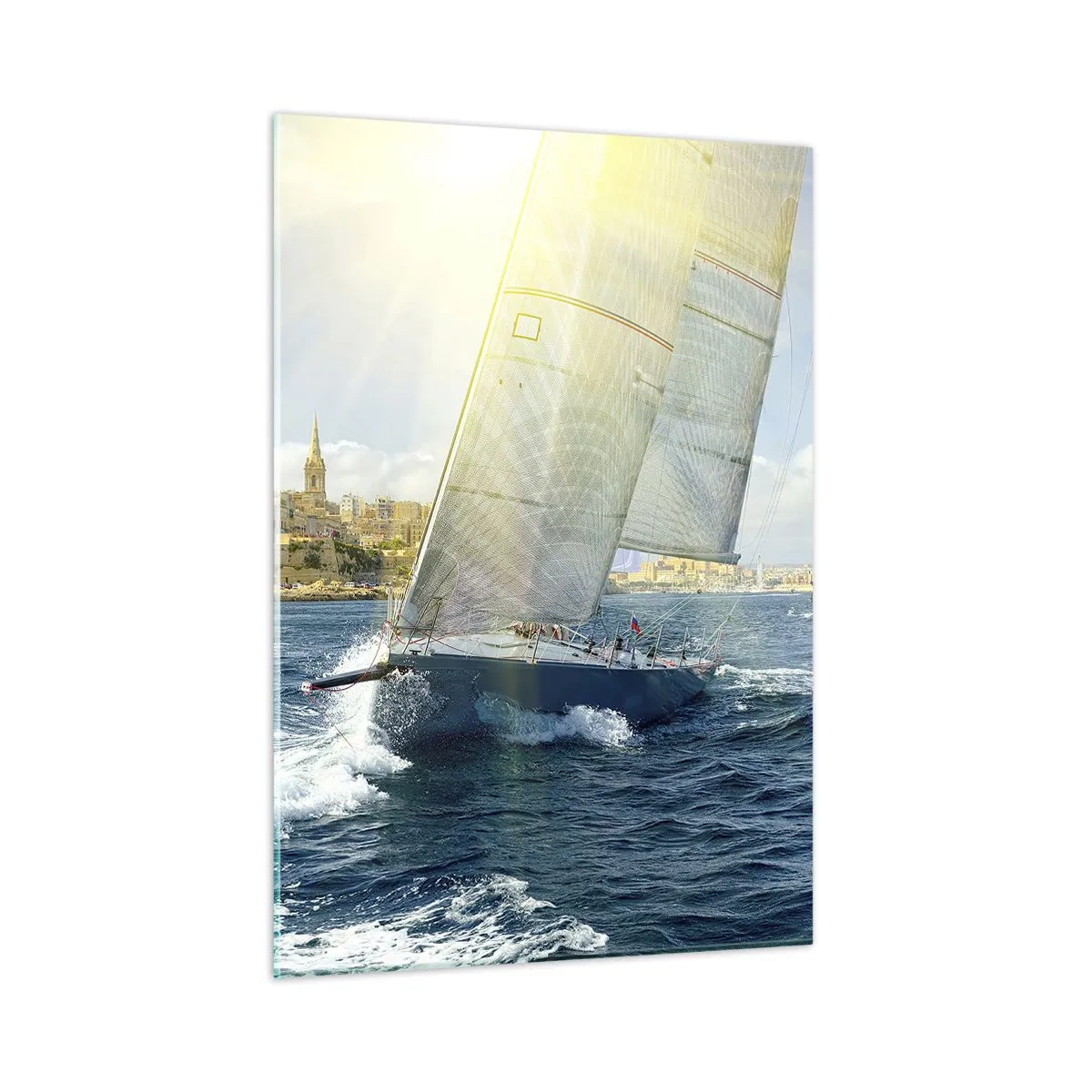 Obraz na skle - Čas odísť z mesta - 50x70 cm