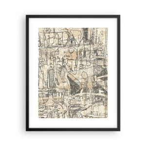 Plagát v čiernom ráme - Čaká na rozlúštenie - 40x50 cm