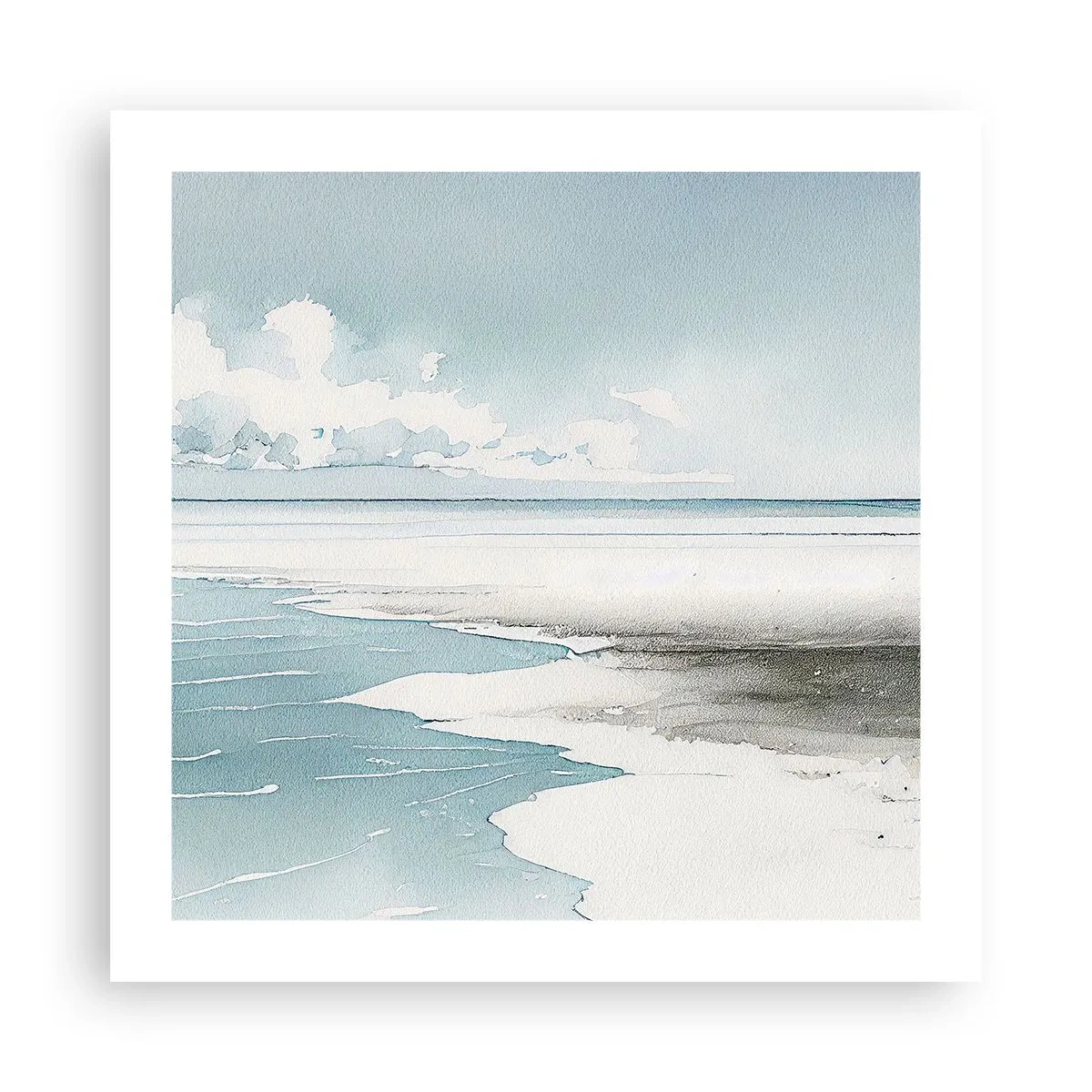 Plagát - Jemný príliv - 50x50 cm