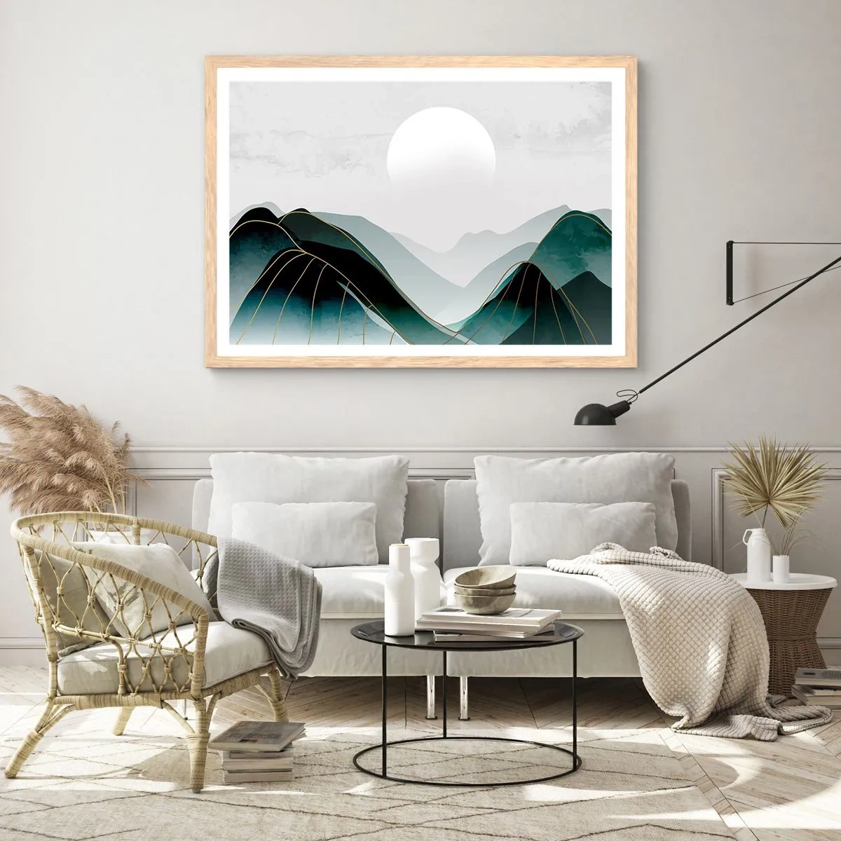 Plagát v ráme zo svetlého duba - V plnom majestáte - 91x61 cm