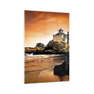Obraz na skle - Elegancia západného pobrežia - 70x100 cm