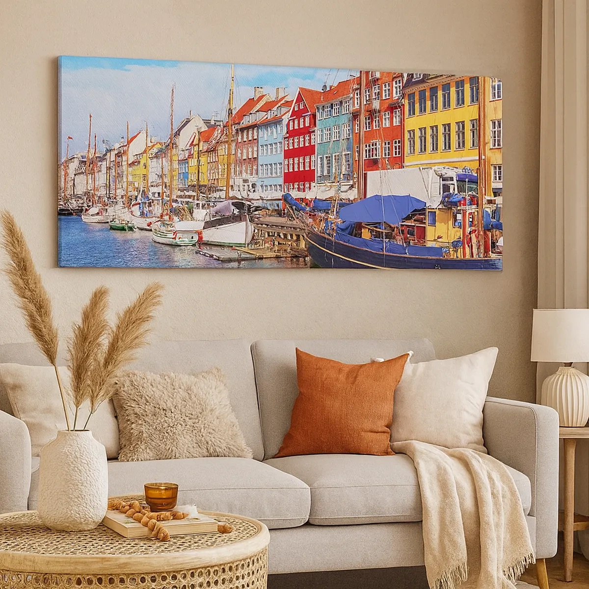 Obraz na plátne - Radostné nábrežie - 30x30 cm