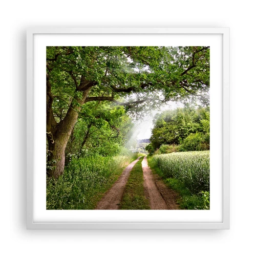 Plagát v bielom ráme - Et in Arcadia ego - 50x50 cm