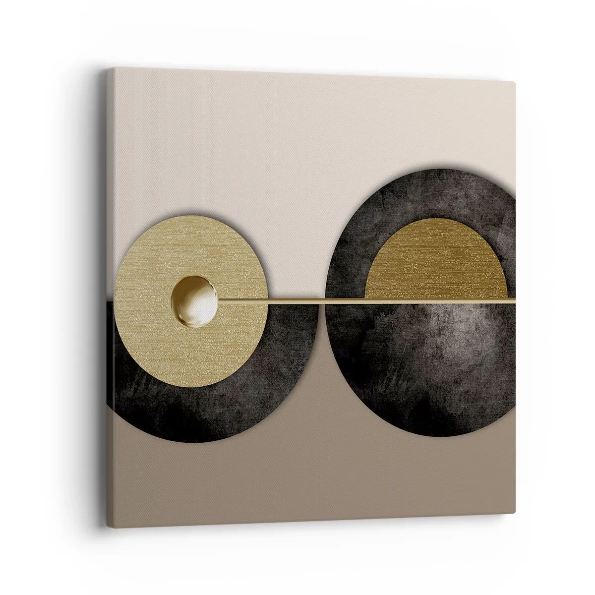 Obraz na plátne - Variácie okolo kruhu - 40x40 cm