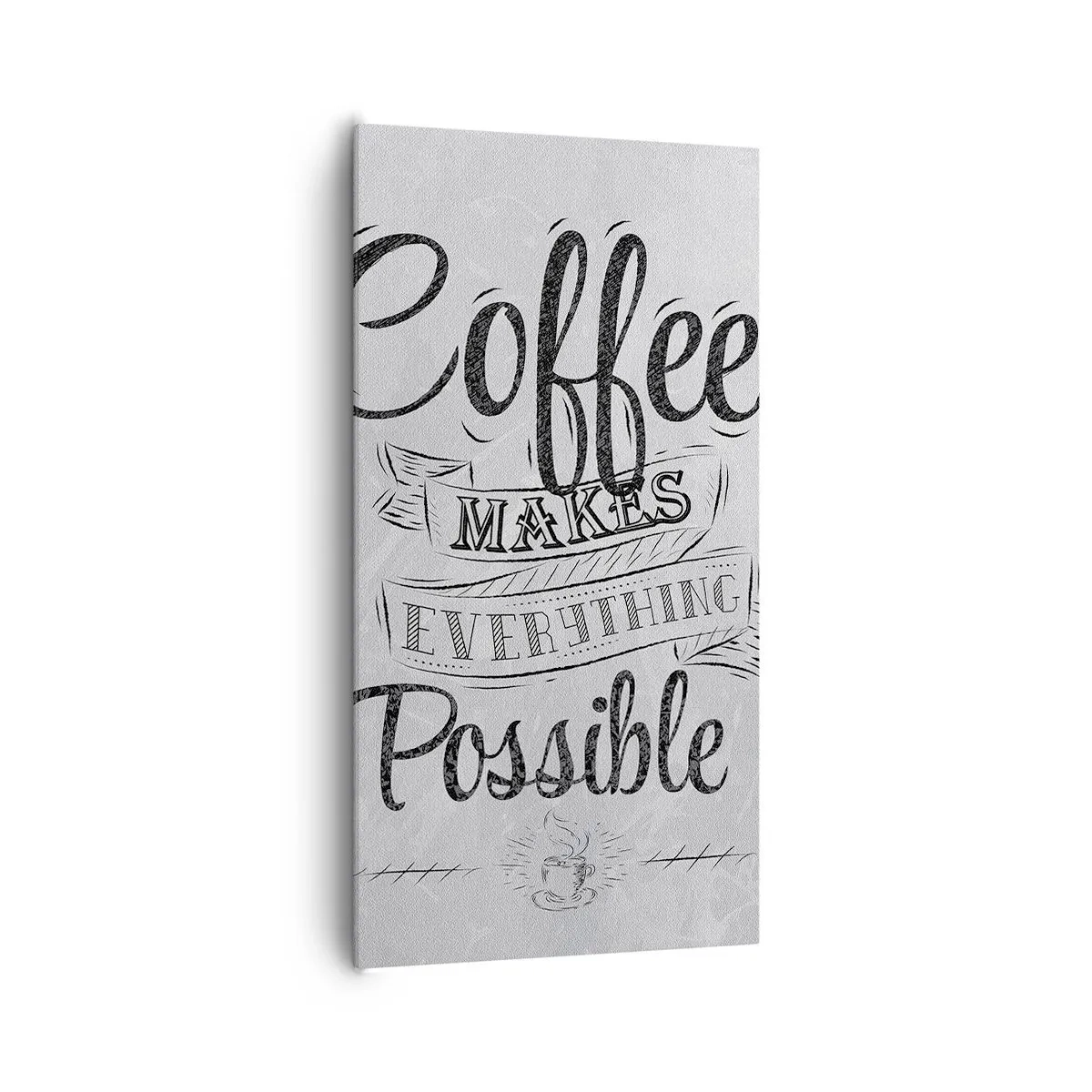 Obraz na plátne - Prečo nemilovať kávu? - 65x120 cm