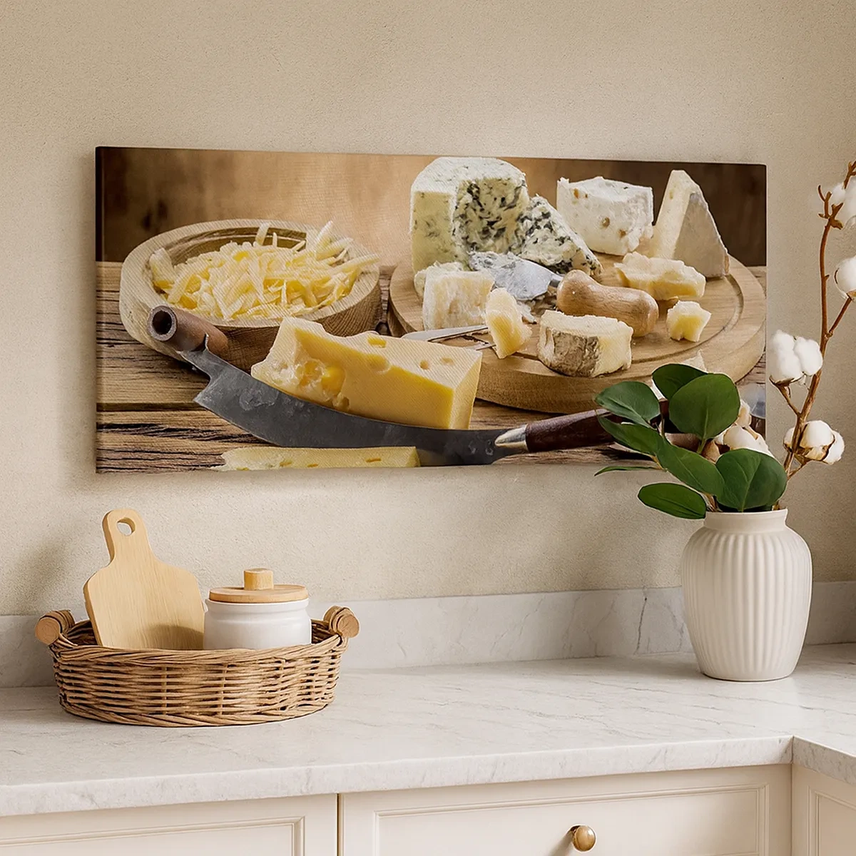 Obraz na plátne - Usmej sa na syr - 30x30 cm
