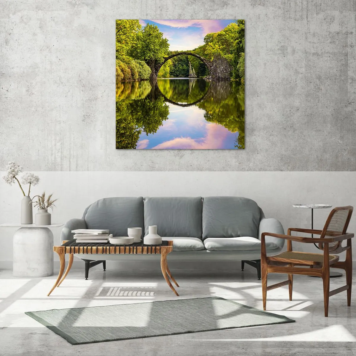 Obraz na skle - Na rozhraní dvoch svetov - 60x60 cm