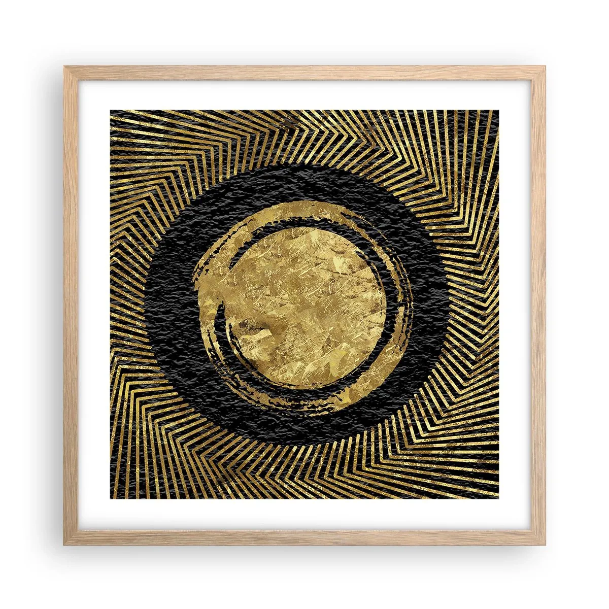 Plagát v ráme zo svetlého duba - Glamour - 50x50 cm