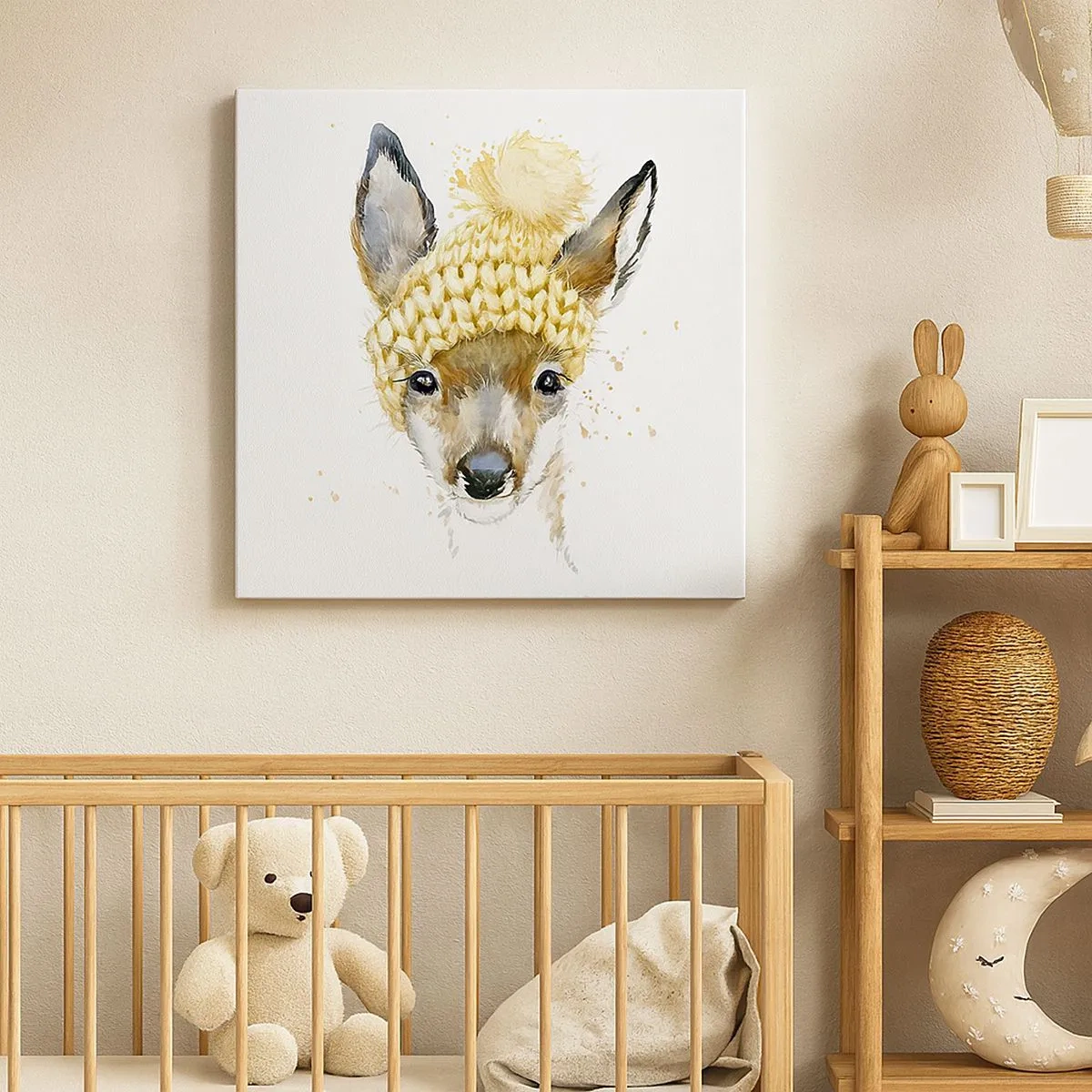 Obraz na plátne - V zime v snežnom lese - 30x30 cm