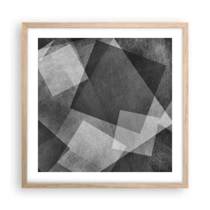 Plagát v ráme zo svetlého duba - Odveký symbol trvalosti a poriadku - 50x50 cm