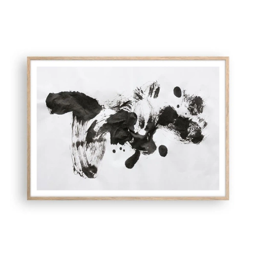 Plagát v ráme zo svetlého duba - Metóda v šialenstve? - 100x70 cm