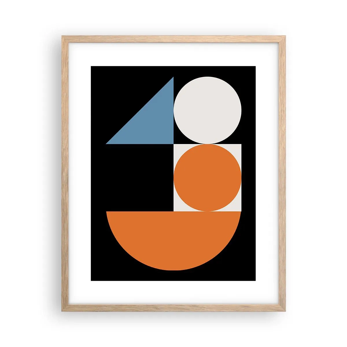 Plagát v ráme zo svetlého duba - Figurínový systém - 40x50 cm