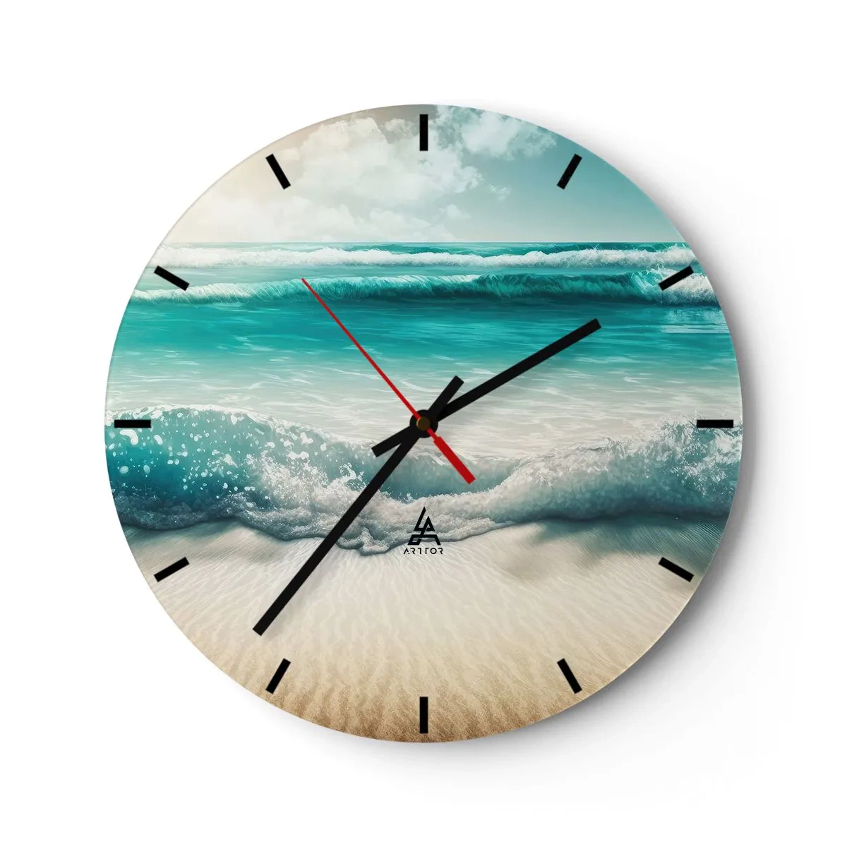 Nástenné hodiny - Kľud oceánu - 40x40 cm