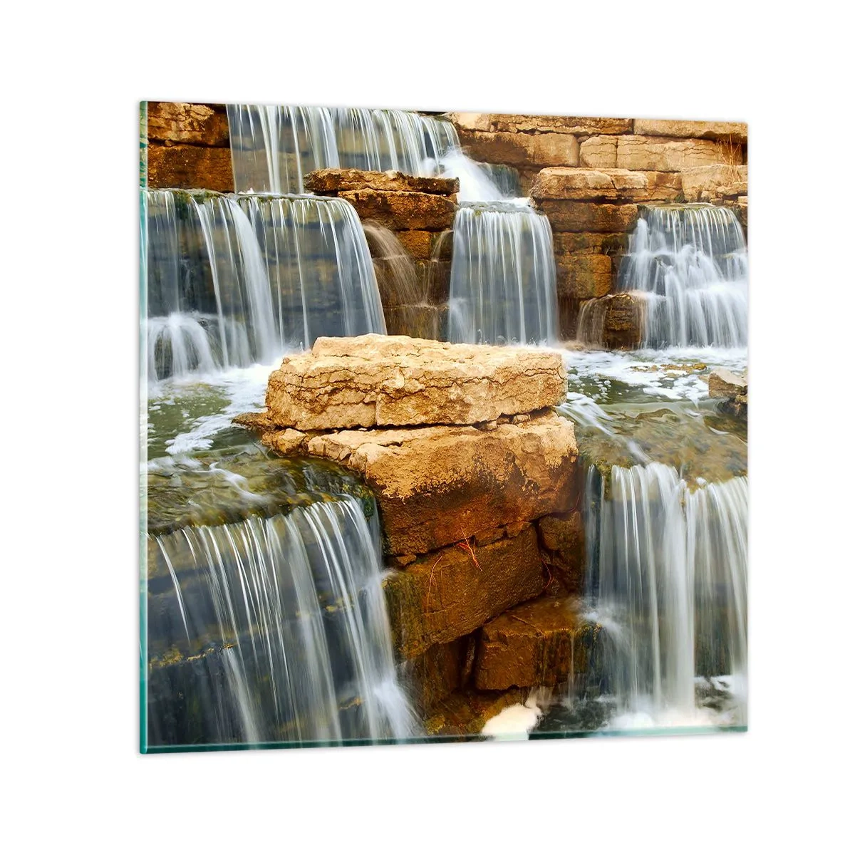 Obraz na skle - Schody do neba - 30x30 cm