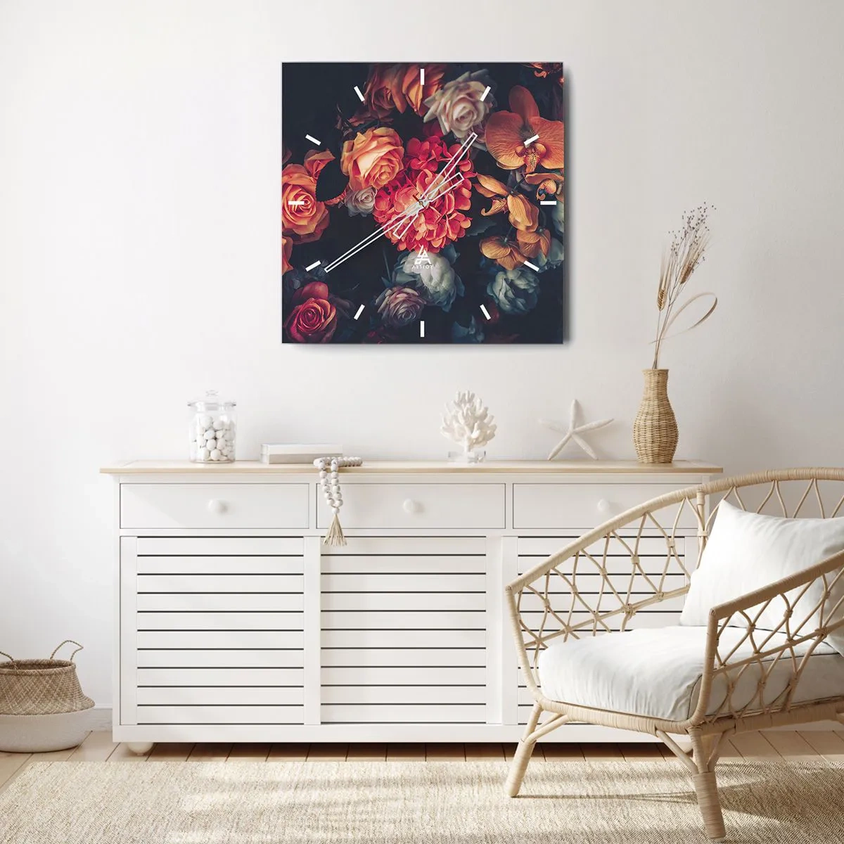 Nástenné hodiny - Ako u holandských majstrov - 40x40 cm