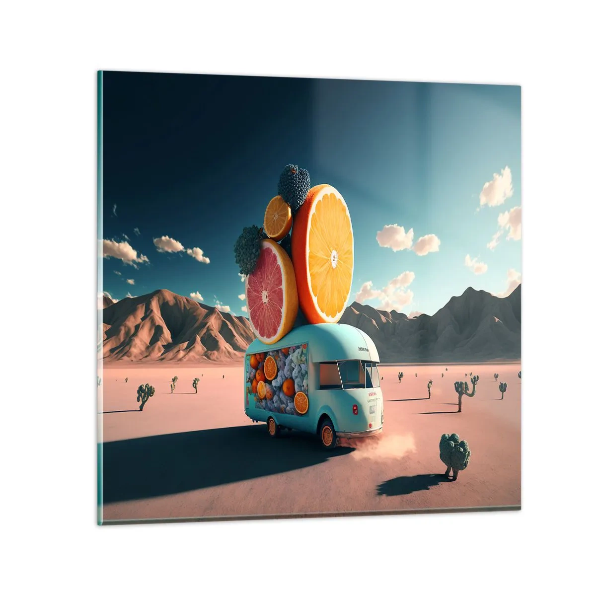 Obraz na skle - Chuť prázdnin - 40x40 cm