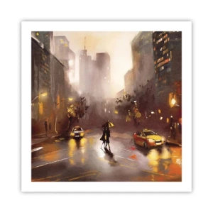 Plagát - Vo svetlách New Yorku - 60x60 cm