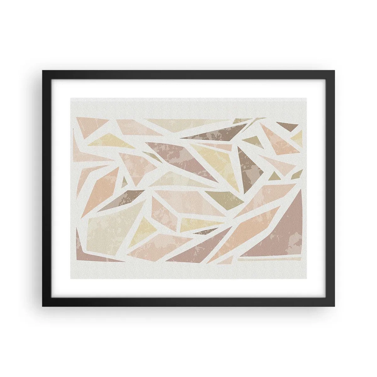 Plagát v čiernom ráme - Kompozícia: vitráž - 50x40 cm