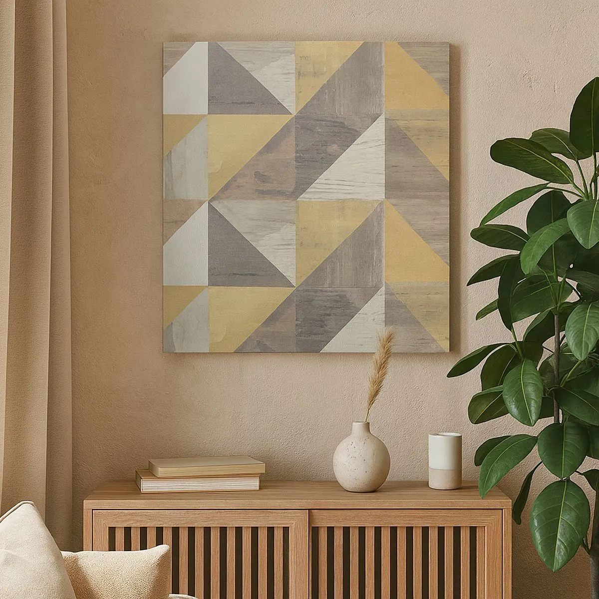 Obraz na plátne - V uhle trojuholníka - 30x30 cm