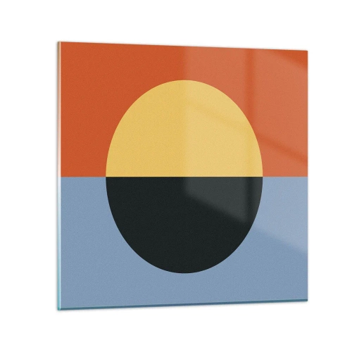 Obraz na skle - Kompozícia tepla a chladu - 30x30 cm