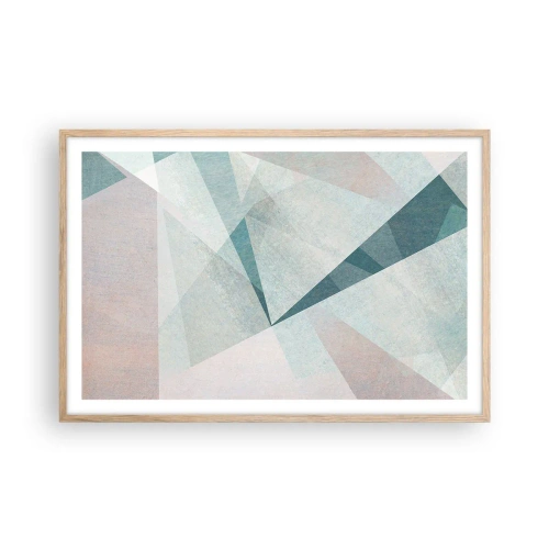 Plagát v ráme zo svetlého duba - V kľude, ale dynamicky - 91x61 cm