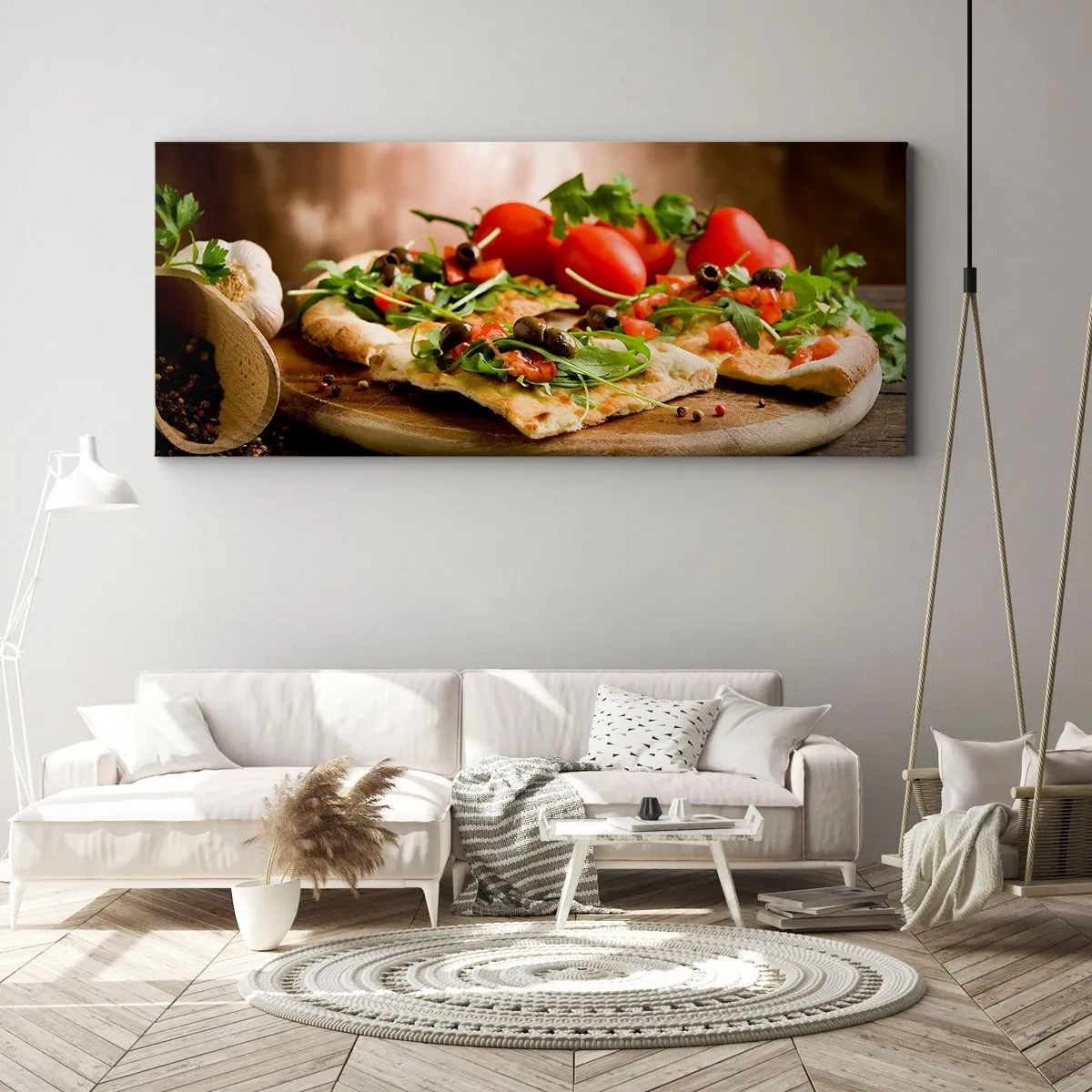 Obraz na plátne - Priamo z pece a zo záhrady - 100x40 cm