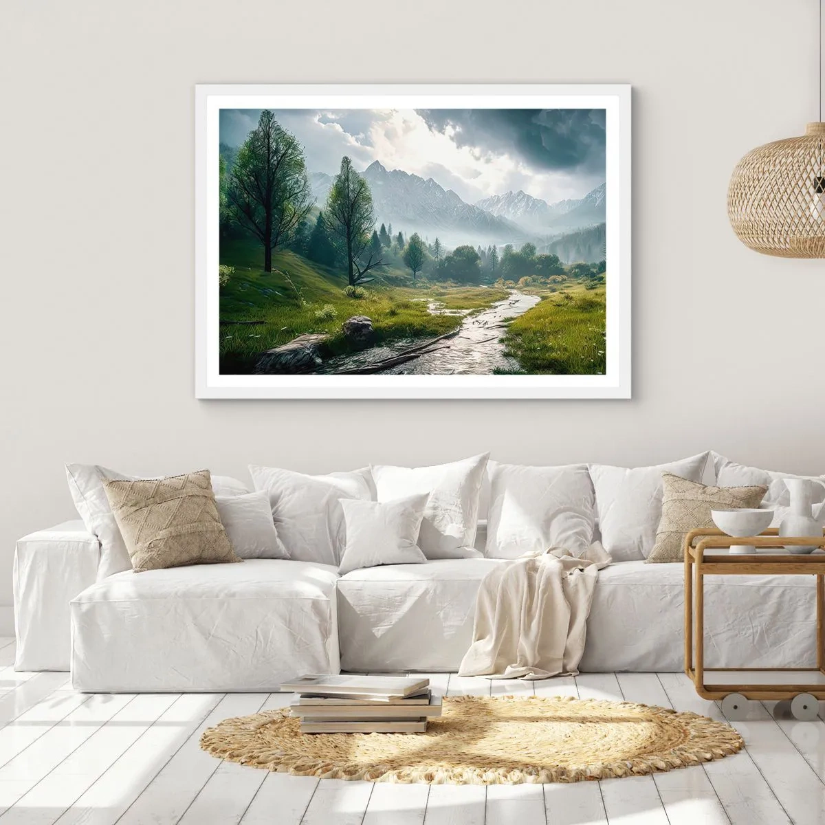 Plagát v bielom ráme - Tam a späť - 100x70 cm