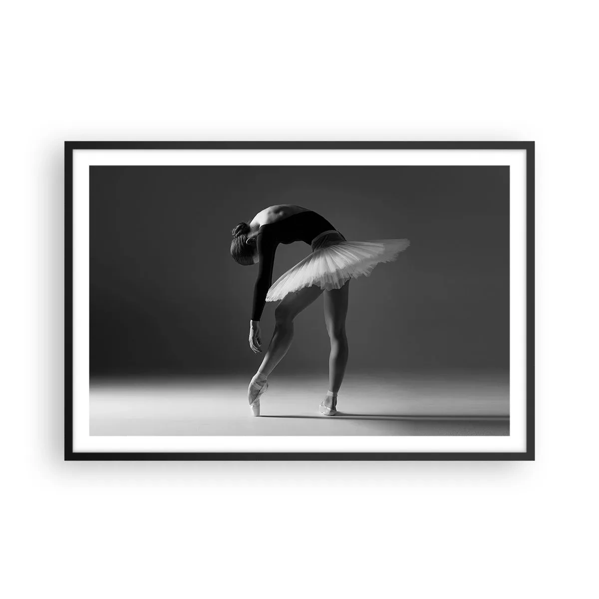 Plagát v čiernom ráme - Bella ballerina - 91x61 cm