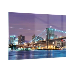 Obraz na skle - Po veľa rokov Brooklynský most - 100x70 cm