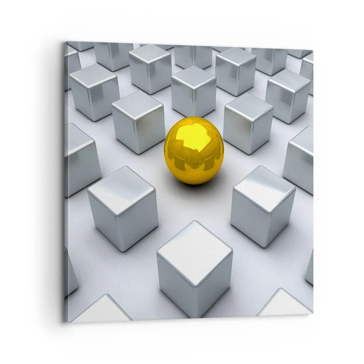 Obraz na plátne - Prečo ja? Geometrická kompozícia - 60x60 cm