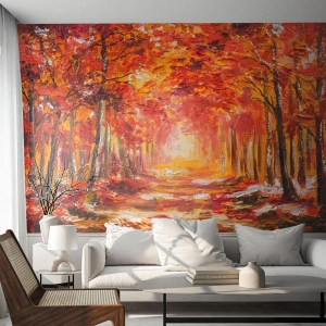 Fototapeta Standard Eco - Medený les - jeseň, Park, Krajina - 250x175 cm
