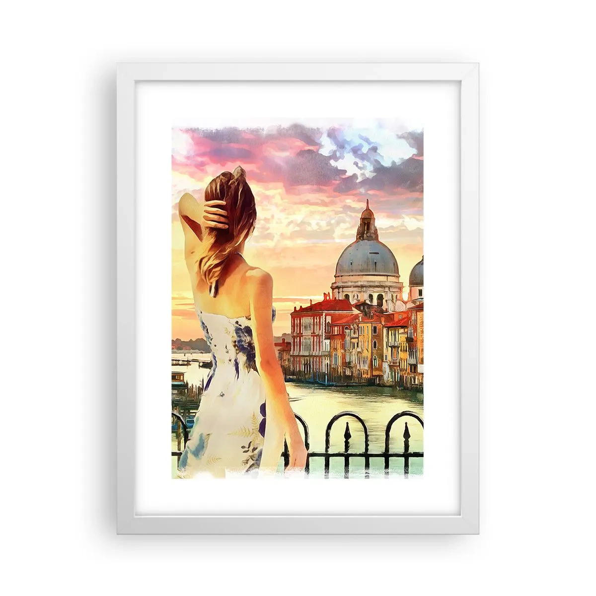 Plagát v bielom ráme - Pokiaľ dobrodružstvo, tak len v… - 30x40 cm