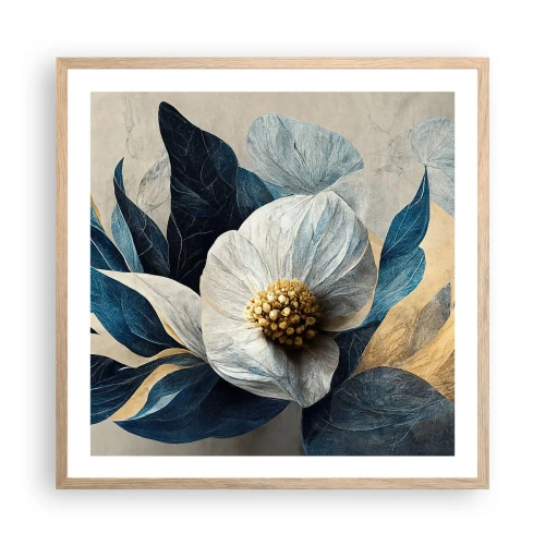 Plagát v ráme zo svetlého duba - Má zlaté srdce - 60x60 cm