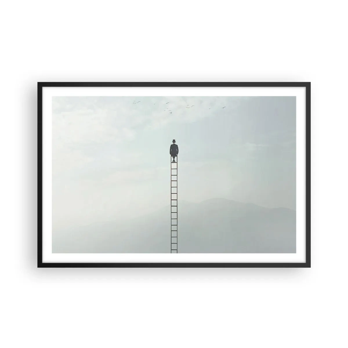 Plagát v čiernom ráme - Povzniesť sa nad to - 91x61 cm