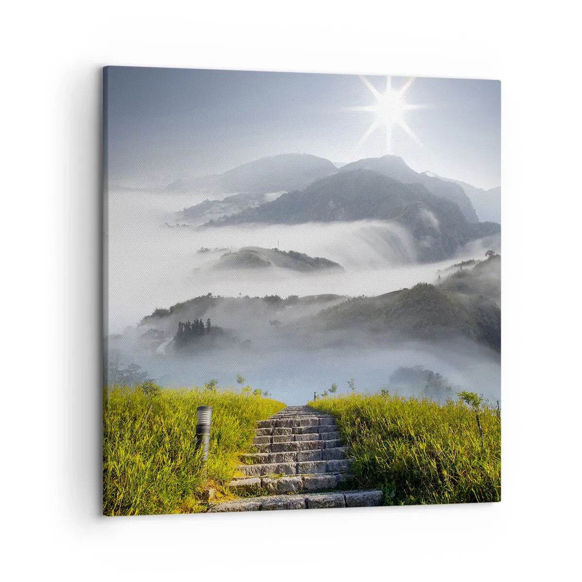 Obraz na plátne - Stále hore k oblakom - 50x50 cm