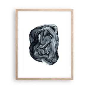 Plagát v ráme zo svetlého duba - Nie je to tak jednoduché - 40x50 cm