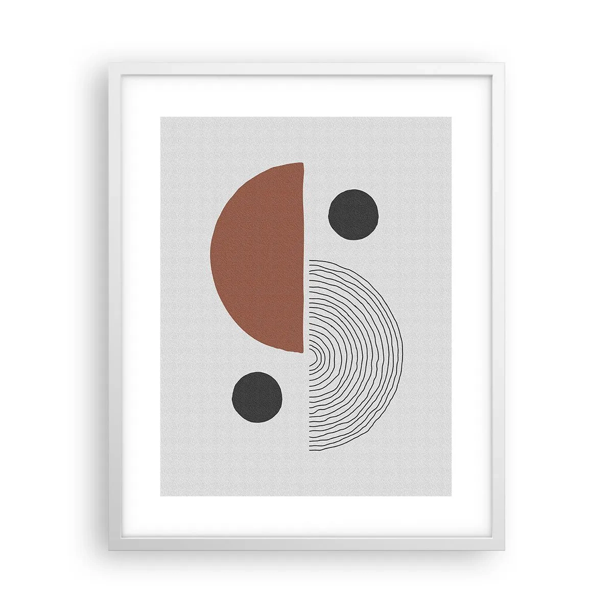 Plagát v bielom ráme - Dokonalosť kruhu - 40x50 cm