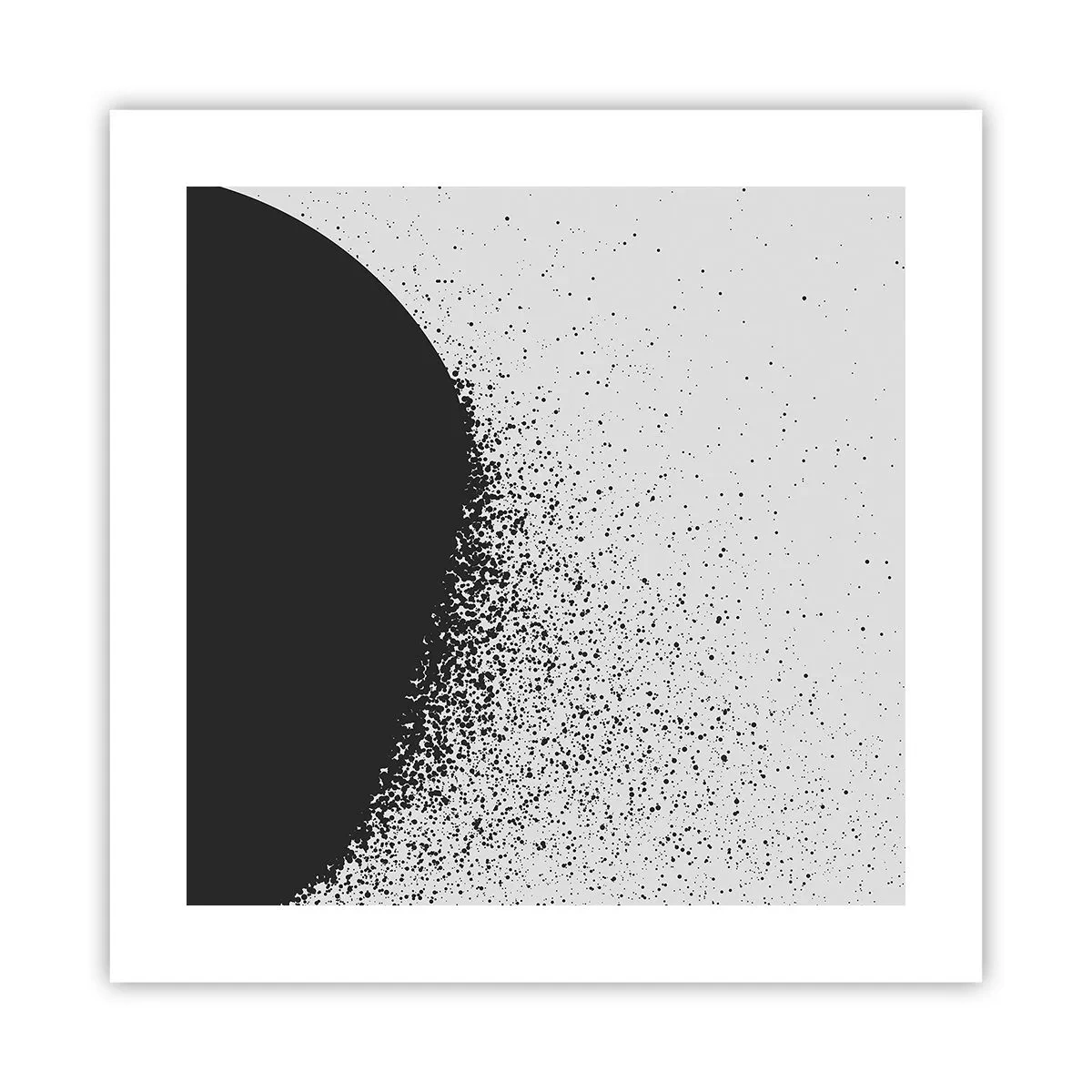 Plagát - Pohyb častíc - 40x40 cm