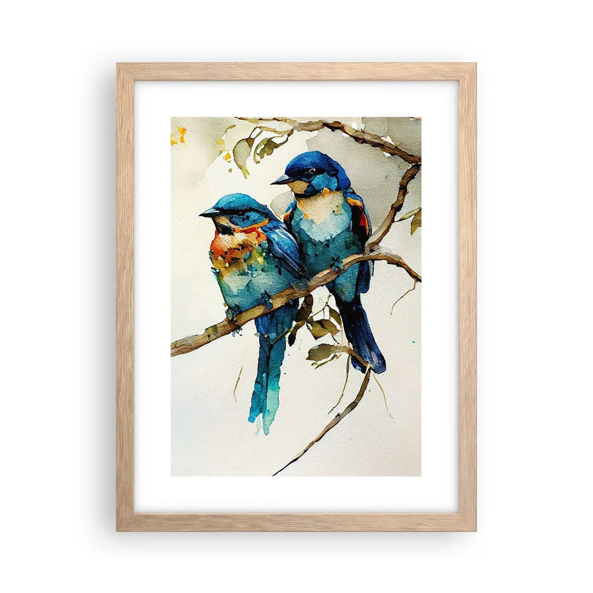 Plagát v ráme zo svetlého duba - Urazil sa? - 30x40 cm