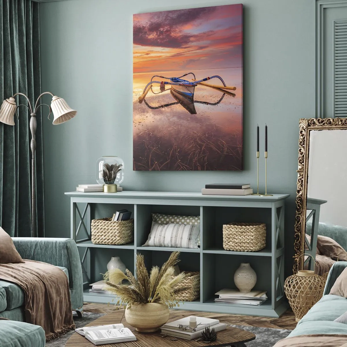 Obraz na plátne - Pokoj tropického večera - 50x70 cm
