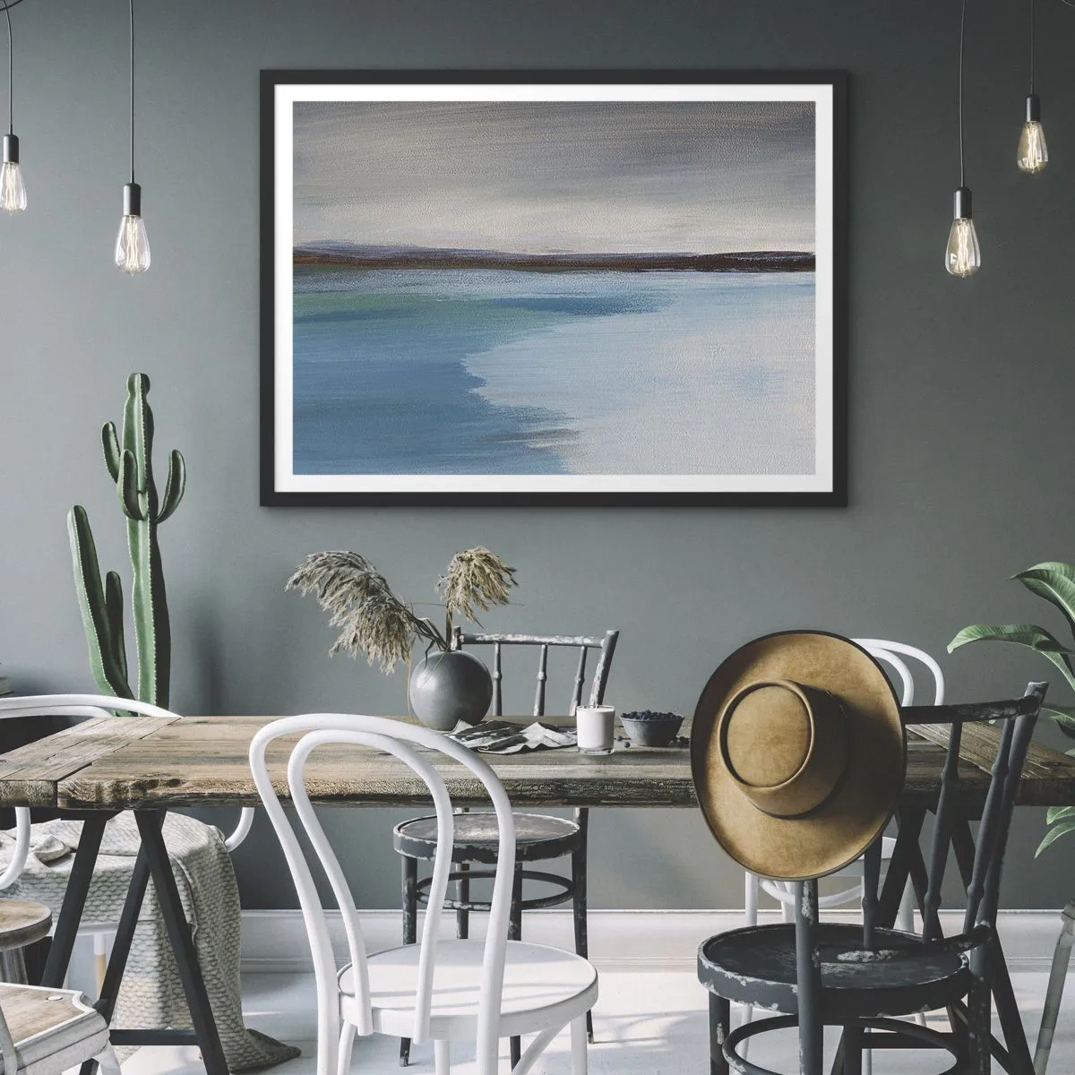 Plagát v čiernom ráme - Horizontálna krajina - 40x30 cm