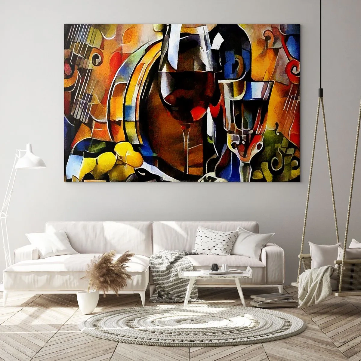 Obraz na skle - Aj svet dostáva farby - 120x80 cm