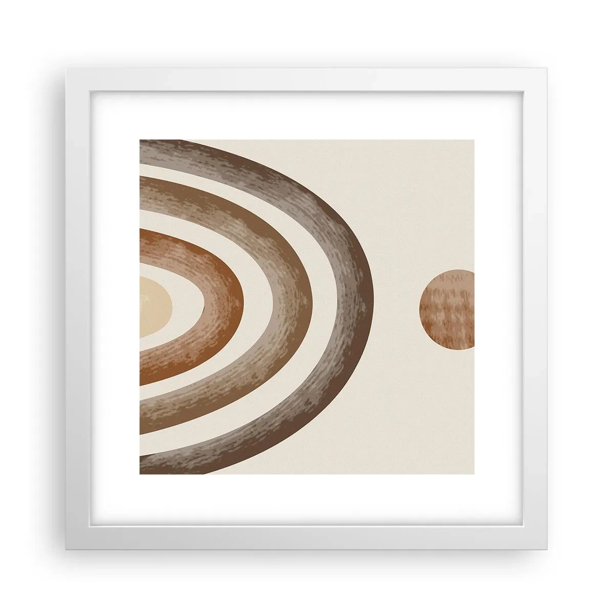 Plagát v bielom ráme - V ďalekej galaxii - 30x30 cm