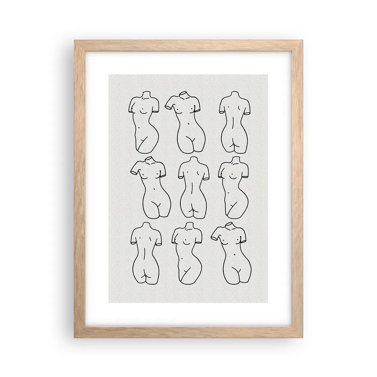 Plagát v ráme zo svetlého duba - Iba Venuša - 30x40 cm