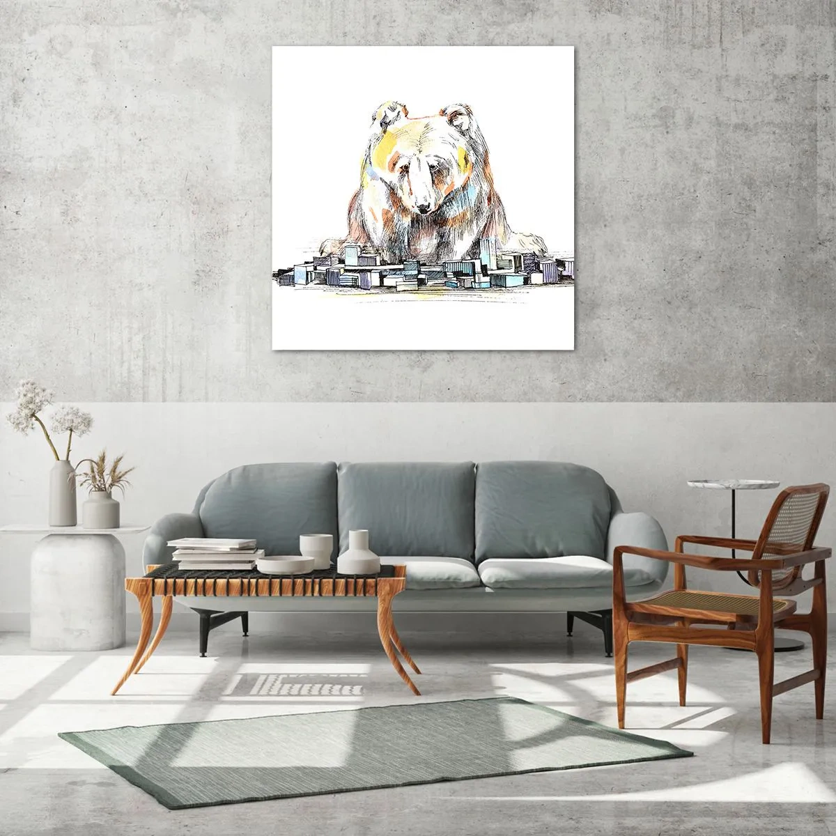 Obraz na skle - Ako sa dá takto žiť? - 40x40 cm