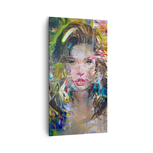 Obraz na plátne - Za závojom vzduchu - 55x100 cm