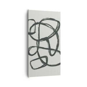 Obraz na plátne - Abstrakcie v slučke - 65x120 cm