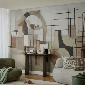 Fototapeta Premium Sand - Mestská krajina 2.0 - Abstrakcia, Kus, Tvary - 100x70 cm